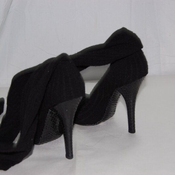 $1250❤️39/US8 DOLCE & GABBANA Stretch Socks Over knee Thigh High Heels Boots OTK - Picture 10 of 12